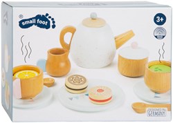 Holz Teeservice Kinderspielzeug 17-teilig mit Zubehör