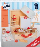 Small Foot Holz Arztkoffer - Spielzeug Arztset 23-teilig für Kinder