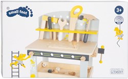 Small Foot Holz-Werkbank Compact Miniwob - Spielzeug Werkbank 34-teilig