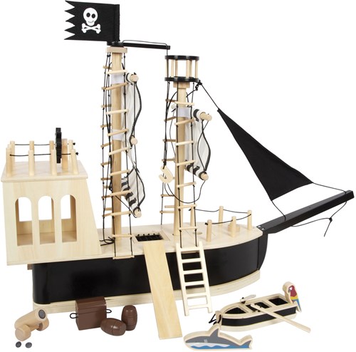 Small Foot Holz Piratenboot Puppenhaus - fantasievol Spielzeugschiff