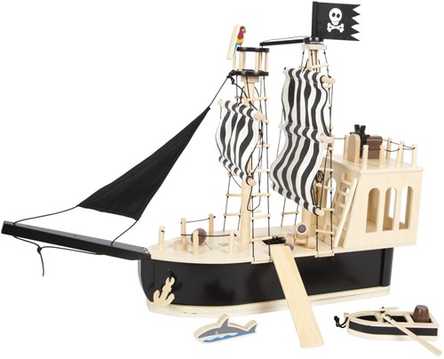 Small Foot Holz Piratenboot Puppenhaus - fantasievol Spielzeugschiff-3