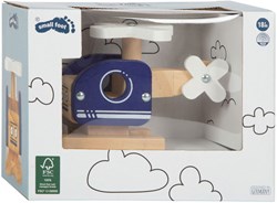 Small Foot Holz Hubschrauber blau - FSC Holzspielzeug Hubschrauber
