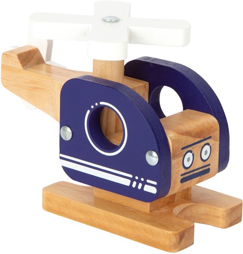 Small Foot Holz Hubschrauber blau - FSC Holzspielzeug Hubschrauber-2