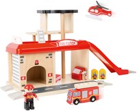 Small Foot Holz-Feuerwache Spielzeug mit Zubehör 15-teilig-2