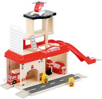 Small Foot Holz-Feuerwache Spielzeug mit Zubehör 15-teilig-3