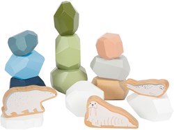 Small Foot Holz-Balanciersteine Arctic Montessori Stapelsteine 11-teilig