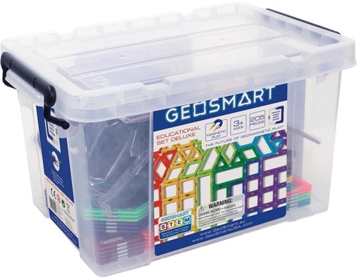 Geosmart magnetisches Bauset edukativ Deluxe 205-teilig Spielzeug