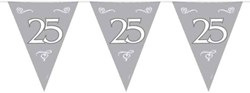 Folat Girlande Jubiläum 25 Jahre silber Kunststoff 10 Meter