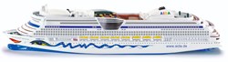 Siku Kreuzfahrtschiff Spielzeugmodell 1:1400 im AIDA-Design