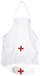 Egmont Toys Krankenschwesternschürze mit Mütze 54x44 cm