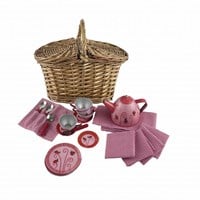 Egmont Toys Teeservice Dose im Korb Marienkäfer 27x15x21 cm