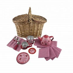 Egmont Toys Teeservice Dose im Korb Marienkäfer 27x15x21 cm