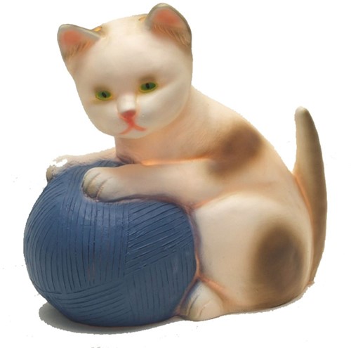 Egmont Toys Heico Lampe Katze mit Wollknäuel blau 24x23 cm