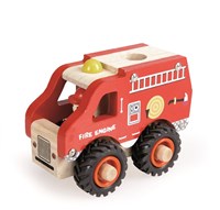 Egmont Toys Feuerwehrauto aus Holz 13x8x10 cm