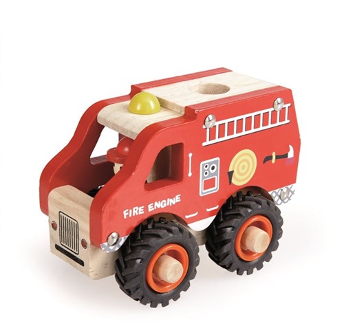 Egmont Toys Feuerwehrauto aus Holz 13x8x10 cm