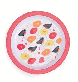 Egmont Toys Kindergeschirr Teller Mohnblume 21,5 cm Melamin