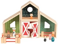 Egmont Toys Bauernhof Holz mit Figuren 45x3x10 cm