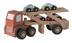 Egmont Toys Holztransportwagen mit 4 Autos