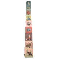 Egmont Toys Stapelwürfel Waldtiere 15x15x15 cm