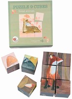 Egmont Toys Würfelpuzzle 9 Teile Waldtiere
