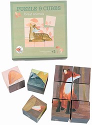 Egmont Toys Würfelpuzzle 9 Teile Waldtiere