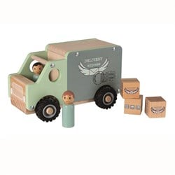 Egmont Toys Großer Lieferwagen aus Holz 20x10x12 cm