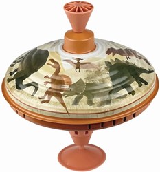 Egmont Toys Kreisel Metall Dinosaurier - Spielzeug Kreisel 18 cm