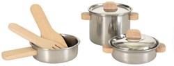 Egmont Toys Kochgeschirr-Set - Spielküche mit Holzgriffen 3+