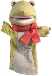 Egmont Toys Handpuppe Frosch - Plüschpuppe 26 cm für Kinder