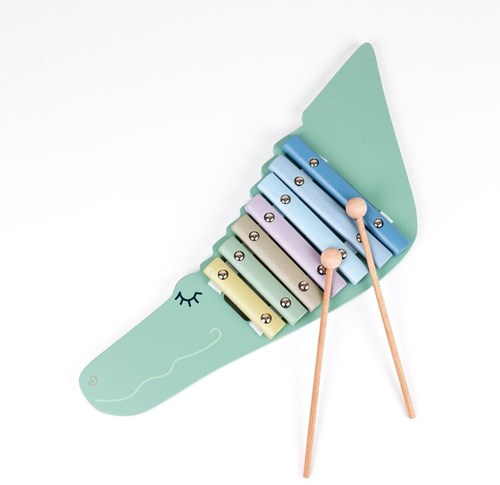 Egmont Toys Holz-Xylophon Krokodil Musikspielzeug für Kinder ab 2 Jahren