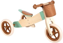 Small Foot Holz Dreirad Laufrad Karamellbraun für Kinder ab 12 Monaten