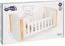 Hölzernes Puppenbett weiß Little Button - Puppenbett für Puppen bis 46 cm
