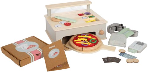 Small Foot Holz Pizzeria Spielset mit Zubehör für Kinder-2