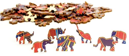 Eureka Holzpuzzle Elefant - bunte Puzzle 120 Teile-3