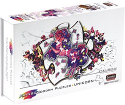 Eureka Holzpuzzle Einhorn - buntes 2D Spielzeug 110 Teile