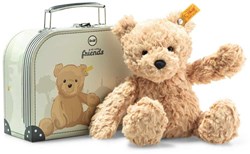 Steiff Plüsch Teddybär Jimmy im Koffer - hellbraun - 25 cm - Kuscheltier