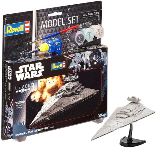 Revell Star Wars Modellbausatz Imperial Star Destroyer - Maßstabmodell 1:12300