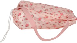 KiddyGo Puppenbett klappbar rosa Blume - Spielzeugbett für Puppen