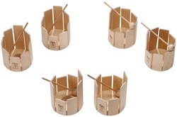 Auris Musikspielzeug Rührtrommel Set - 6 Stück für Kinder