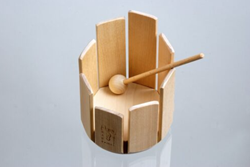 Auris Musikinstrument Rührtrommel Wave - handgefertigtes Holzspielzeug
