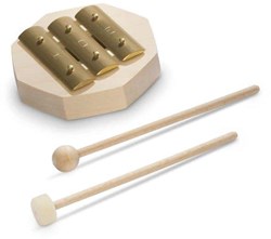 Auris Glockenspiel Musikinstrument 3 Töne H-D-E für Kinder