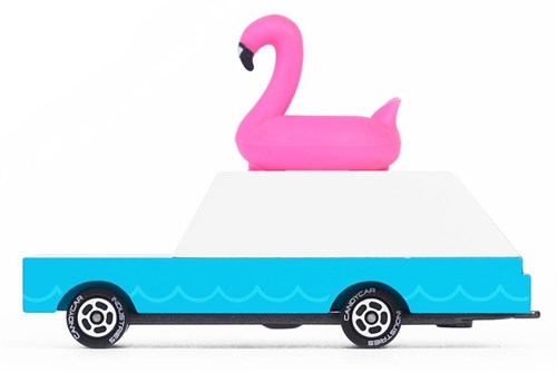 Candylab Spielzeugauto Flamingo Wagon - Retro Holzauto für Kinder
