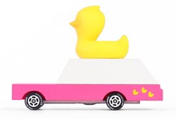 Candylab Spielzeugauto Duckie Wagon - buntes Holzspielzeug für Kinder
