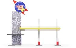 Candylab Candycar Welt Raketen-Tankstelle