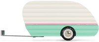 Candylab Holzspielzeugauto Mojave Camper Teal - Americana Kollektion