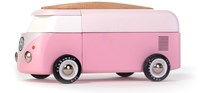 Candylab Holzspielzeugauto VW Beach Bus - rosa - klassisches Design-3