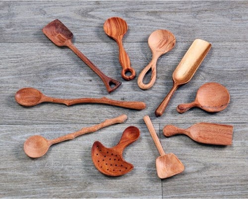 Cosy Enchanted Wooden Spoons 10Pk - 55330-2