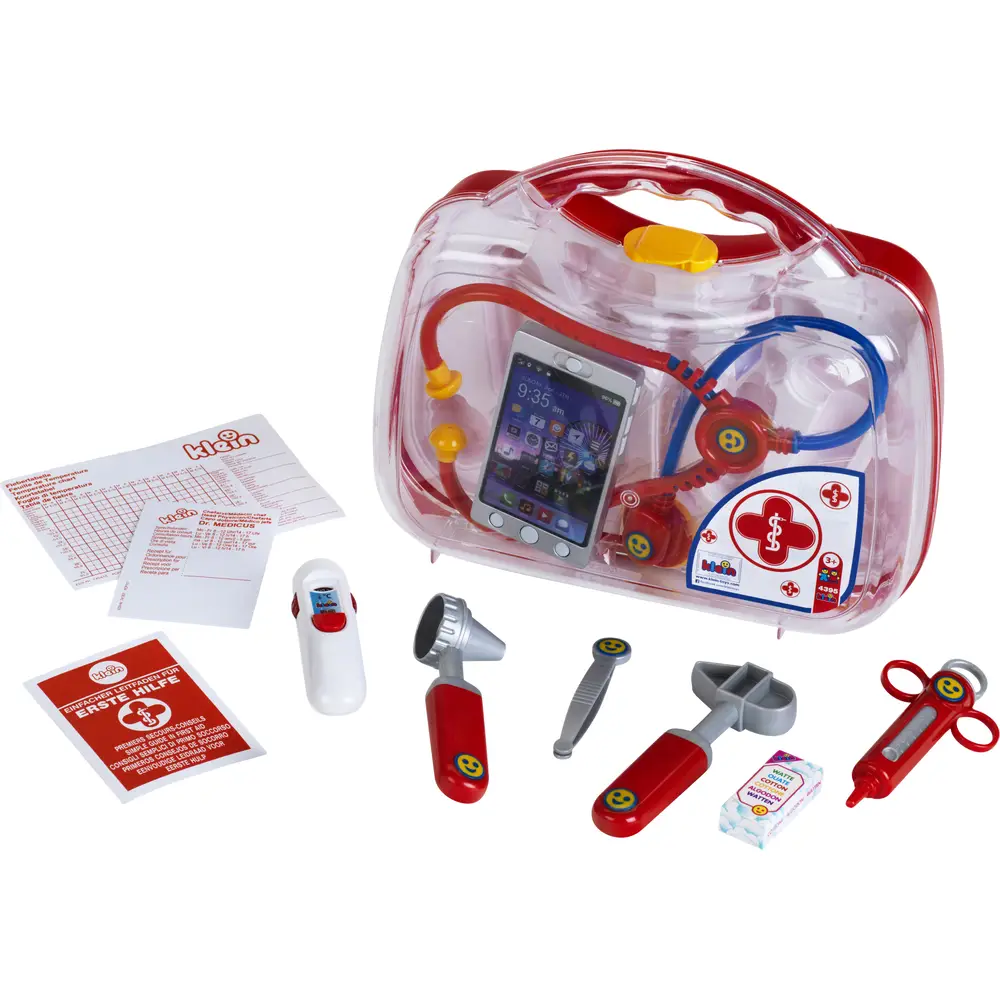 Klein Arztkoffer Spielset mit Smartphone und Zubehör