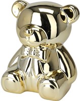 Home & Styling Spardose Bär silber gold dekoratives Spielzeug