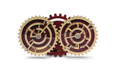Recent Toys RTCWT Labyrinth, Braun/goldfarben